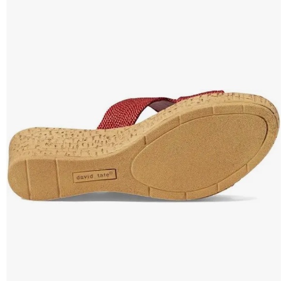 David Tate Holiday VIBE Women's Wedge Slide Sandalv size 8 - Picture 8 of 10